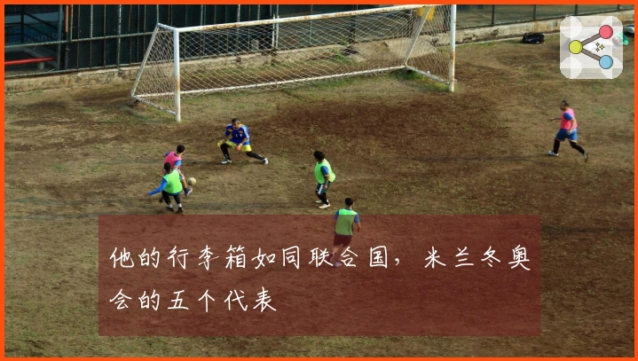 他的行李箱如同联合国,米兰冬奥会的五个代表
